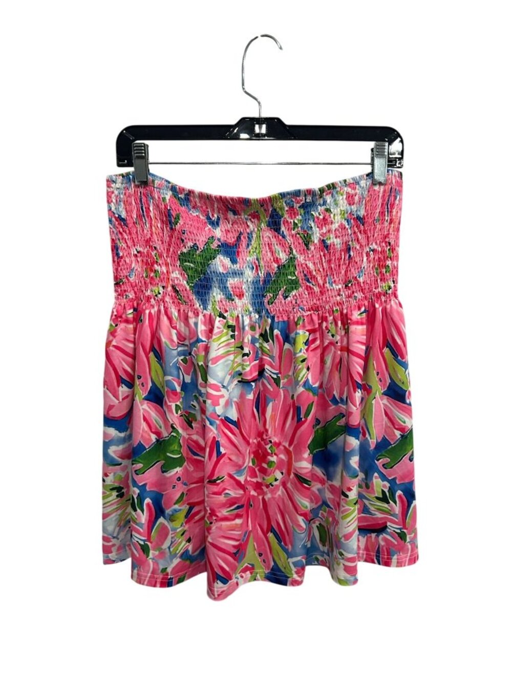 Abstract Floral Convertible Tube Top Strapless XXL Mini Skirt Boho Retro Flirty
